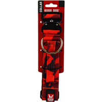 Boss Dog Tactical Collar Red Camo