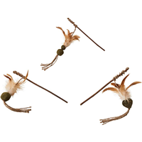 SPOT Naturals Silver Vine Teaser Wand Assorted Cat Toys