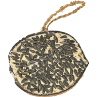 A&E Cage Company Garden Fun Half Coconut with Suet and Black Oil Sunflower Seeds