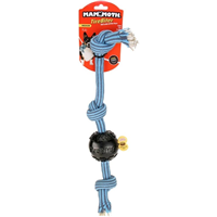 Mammoth TireBiter Ball with Treat Station & EXTRA 3 Knot Rope Bone 20 in