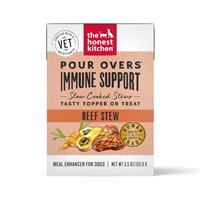 The Honest Kitchen Pour Overs Immune Support Beef Stew Meal Enhancer for Dogs 5.5 oz
