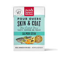 The Honest Kitchen Pour Overs Skin & Coat Salmon Stew Meal Enhancer for Dogs 5.5 oz