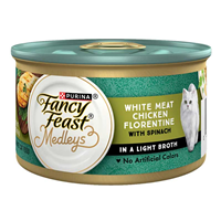 Fancy Feast White Meat Chicken Florentine with Garden Greens Cat Food 3oz 98529