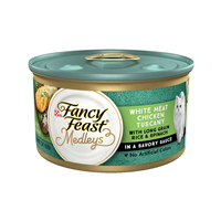 Fancy Feast White Meat Chicken Tuscany with Long Grain Rice and Garden Greens Cat Food 3oz 98592