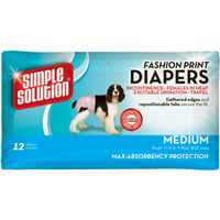 Simple Solutions® Disposable Dog Diapers Princess Print 12 Pack 20821b