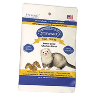 Stewart® Pro-Treat® Chicken Liver Freeze Dried Treats for Ferrets, .45 oz. I003183
