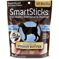 SmartSticks® Vegetable and Chicken Chews Peanut Butter Sticks I004432