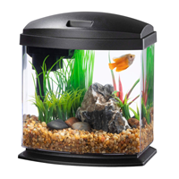 Aqueon LED MiniBow Desktop Aquarium Black 1 Gallon