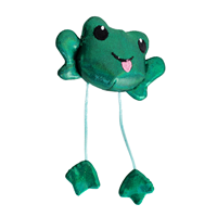 Petstages Toss N Dangle Frog Cat Toy
