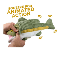 Tall Tails Animated Bass Plush Toy 15 in.