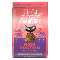 Tiki Cat Born Carnivore High Protein Chicken, Herring & Salmon Meal Recipe 2.8lbs I032677
