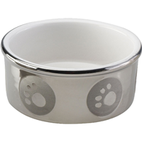 Pawprint Titanium Dog Dish 18025b