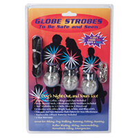 3pc Clear Safety Globe Strobe