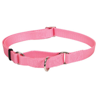 Coastal No Slip Adjustable Nylon Dog Collar Pink Bright 5/8" x 10" - 14" 315224