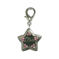 Crystal Pink Diva Charm 64219