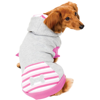 Active Striped Hoodie Gray & Pink 67121b