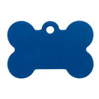 Personalized Blue Bone ID Tag 49693