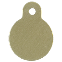 Personalized Small Round Gold Pet ID Tag 49695