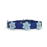 Flower Power Leather Collar 6085b