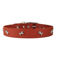 Embellished Leather Collars 6069b