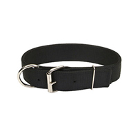 Coastal® Macho Dog® Double-Ply Nylon Collar with Roller Buckle Black 340201b