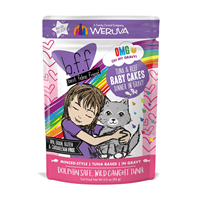 WERUVA b.f.f. Best Feline Friend Tuna & Beef Baby Cakes Recipe in Gravy Pouch 3oz I003065