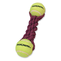 Mammoth® Flossy Chews® Braided Bone with Two Balls Dog Toys I004386b