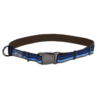 Coastal K9 Explorer Adjustable Reflective Sapphire Collar I006394b