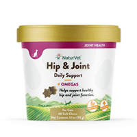 NaturVet® Hip & Joint Plus Omegas Soft Chews for Cats 60ct I007836