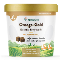 NaturVet® Omega-Gold Plus Salmon Oil Soft Chews 90 ct I007837