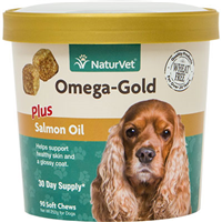 NaturVet® Omega-Gold Plus Salmon Oil Soft Chews 90 ct I007837