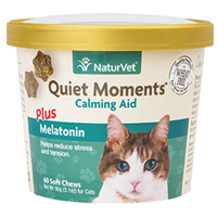 NaturVet® Quiet Moments® Plus Melatonin Cat Soft Chews for Cats 60ct I007838