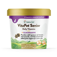 NaturVet® VitaPet™ Senior Plus Glucosamine Soft Chews for Cats I007839