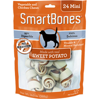 SmartBones® Vegetable & Chicken Chew With Sweet Potato Mini I008851b