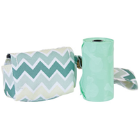 Bags on Board® Waste Pick-up Fashion Dispenser- Green Chevron I009299