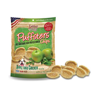 Loving Pets Puffsters® All Natural Air-Puffed Snack Chips Apple & Chicken 4 oz. I009789