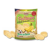 Loving Pets Puffsters® All Natural Air-Puffed Snack Chips Banana & Chicken 4 oz. I009790