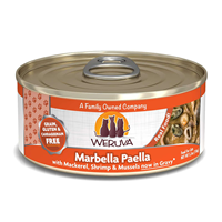 Weruva Marbella Paella – With Mackerel and Shrimp in Aspic 111501b