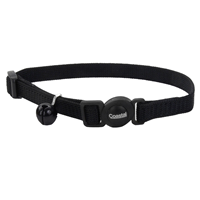 Coastal Safe Cat Adjustable Snag-Proof Breakaway Collar 3/8” x 8”-12” Black  70731