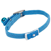 Coastal Li&lsquo;l Pals Elasticized Safety Kitten Collar with Jeweled Bow Light Blue 72932