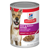 Hill&lsquo;s Science Diet Adult Beef & Barley Entree Can Dog Food 12.5 oz. 92303