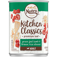 Nutro Kitchen Classics Grass Fed Lamb & Brown Rice Premium Loaf Canned Dog Food 12.5 oz. I001290