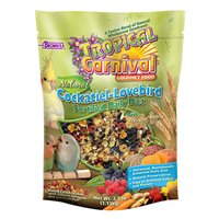 FM Brown&lsquo;s Tropical Carnival With ZOO-Vital Biscuits Cockatiel Bird Food 2.5 Lb Bag I001349