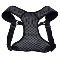 Coastal Comfort Soft Sport Wrap Adjustable Dog Harness Grery with Black  I006239b