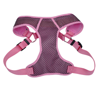 Coastal Comfort Soft Sport Wrap Adjustable Dog Harness Grey with Pink I006240b