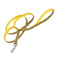 Coastal Ribbon Dog Leash Yellow Buttercup 5/8” x 6’   I006466