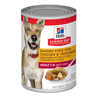 Hill&lsquo;s Science Diet Adult Savory Stew with Chicken & Vegetables 12.8 oz. I006860