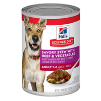 Hill&lsquo;s Science Diet Adult Savory Stew with Beef & Vegetables 12.8 oz. I006861