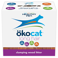 Okocat Natural Wood Cat Litter for Long Hair Breeds  I008530b