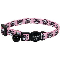 Coastal Pet Products Lil Pals Adjustable Breakaway Kitten Collar Pink Skulls and Crossbones